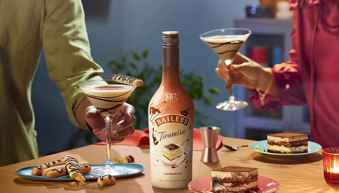 A bottle of baileys tiramisu liqueur