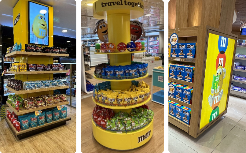m&m's in store displays