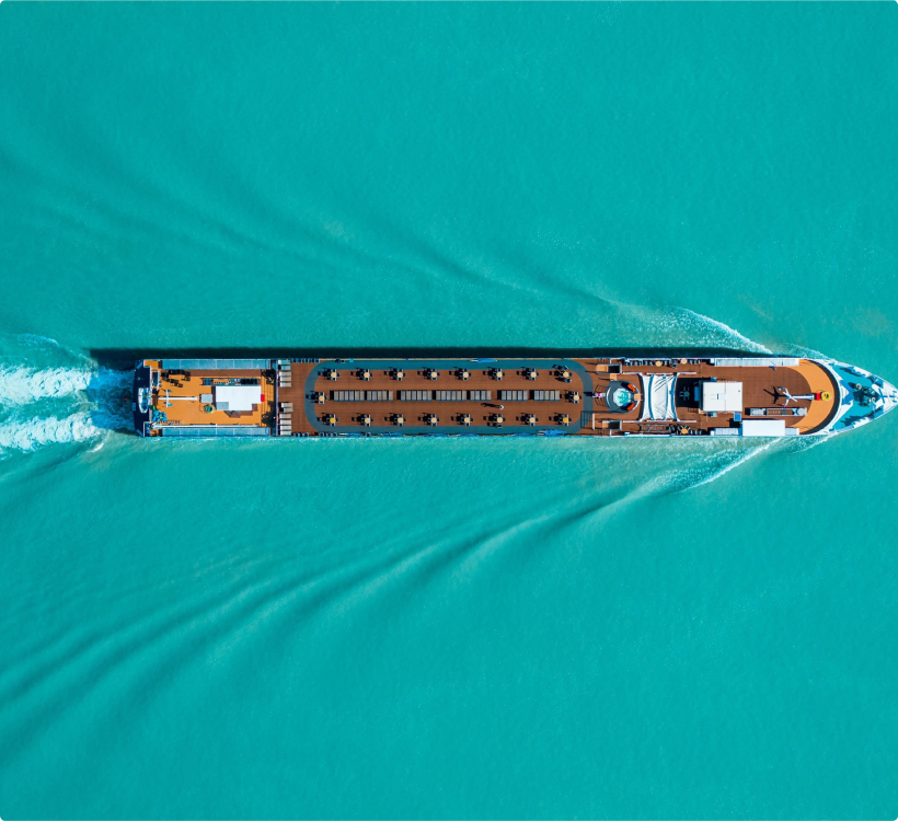 A ship on the ocean